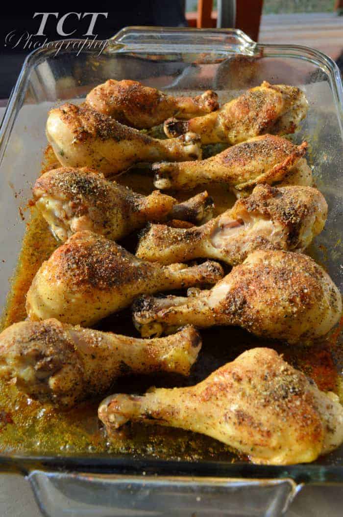 Herb & Garlic Chicken Drumstick Recipe - Dishing Delish