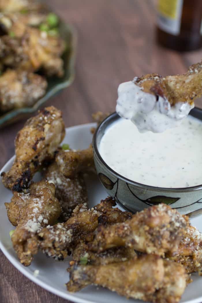 Crispy Oven Baked Garlic Parmesan Chicken Wings-35