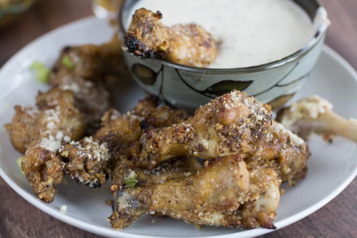 Crispy Oven Baked Garlic Parmesan Chicken Wings-41