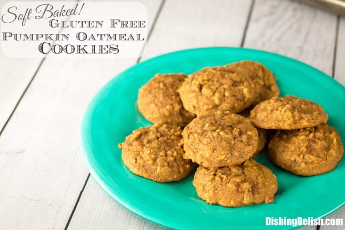 Soft Baked Gluten Free Pumpkin Oatmeal Cookies-8