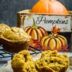 Soft, sweet, and made with just the right amount of pumpkin spice, Gluten Free Pumpkin Muffins are perfect on a chilly fall morning. These gluten free muffins are so easy to prepare and use real pumpkin puree to give them an honestly authentic flavor. Top with cream cheese, butter, or even a drizzle of maple syrup for a treat your whole family will love!