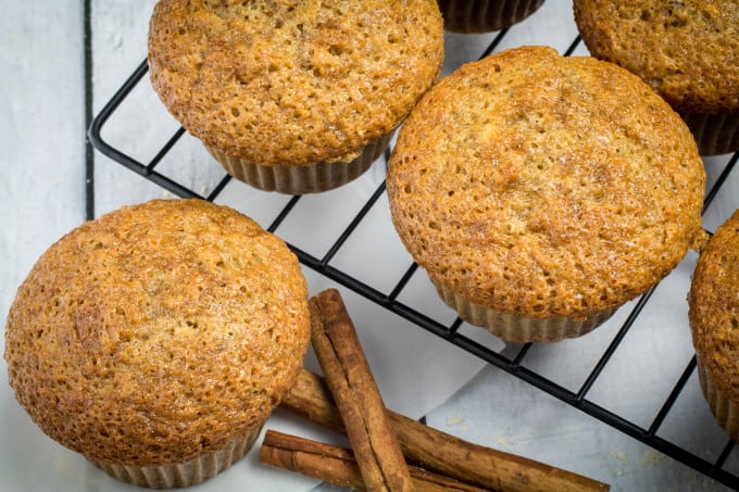 Easy, sweet, packed with the flavors of warm spices, these Gluten Free Zucchini Bread Muffins are perfect for breakfast or even a quick snack. You won't taste zucchini itself, but it makes the bread so moist and fluffy that you would never guess these zucchini bread muffins are gluten free!