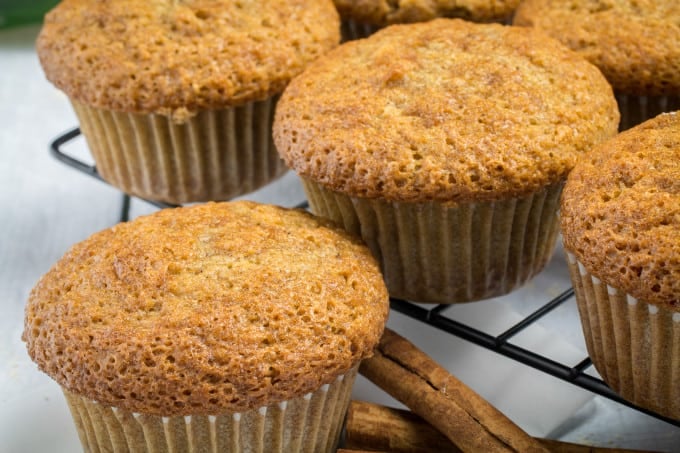 Easy, sweet, packed with the flavors of warm spices, these Gluten Free Zucchini Bread Muffins are perfect for breakfast or even a quick snack. You won't taste zucchini itself, but it makes the bread so moist and fluffy that you would never guess these zucchini bread muffins are gluten free!
