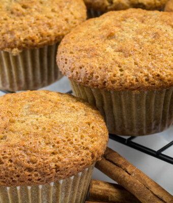 Easy, sweet, packed with the flavors of warm spices, these Gluten Free Zucchini Bread Muffins are perfect for breakfast or even a quick snack. You won't taste zucchini itself, but it makes the bread so moist and fluffy that you would never guess these zucchini bread muffins are gluten free!
