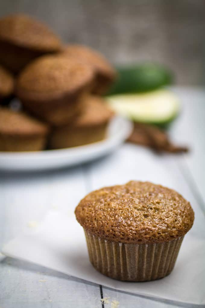 Easy, sweet, packed with the flavors of warm spices, these Gluten Free Zucchini Bread Muffins are perfect for breakfast or even a quick snack. You won't taste zucchini itself, but it makes the bread so moist and fluffy that you would never guess these zucchini bread muffins are gluten free!