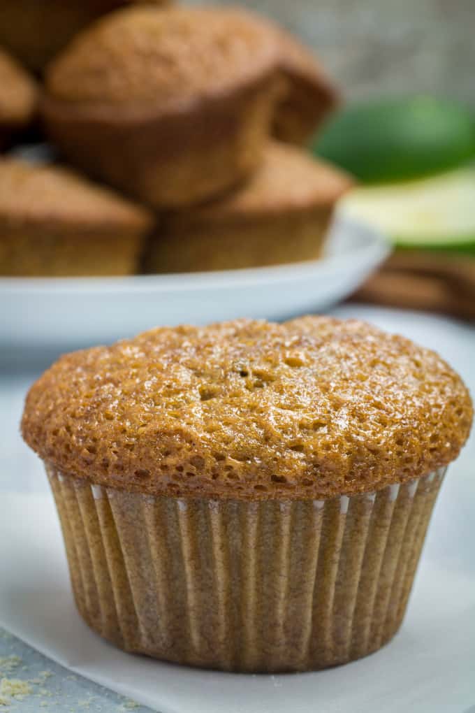 Easy, sweet, packed with the flavors of warm spices, these Gluten Free Zucchini Bread Muffins are perfect for breakfast or even a quick snack. You won't taste zucchini itself, but it makes the bread so moist and fluffy that you would never guess these zucchini bread muffins are gluten free!