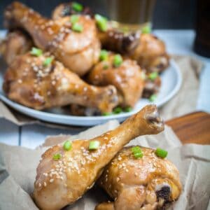 sweet & sticky oven baked chicken drumsticks