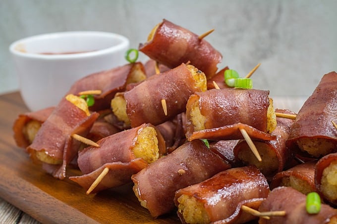 Bacon Wrapped Tater Tots