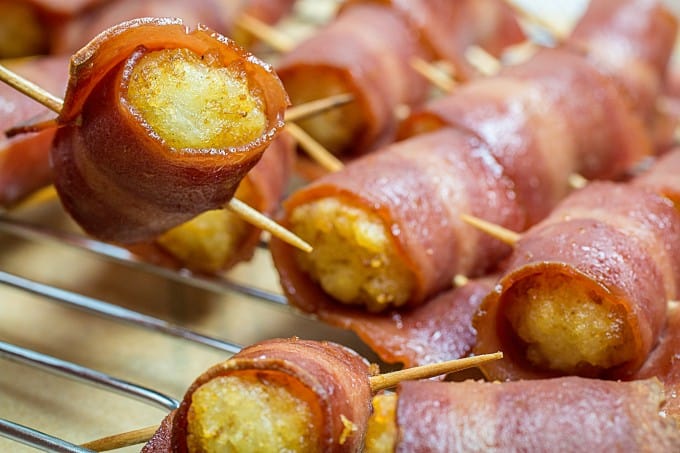 Bacon Wrapped Tater Tots