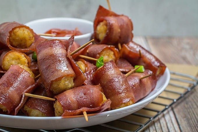 Bacon Wrapped Tater Tots