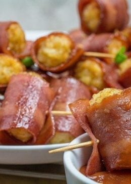 Bacon Wrapped Tater Tots