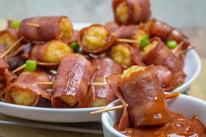 Bacon Wrapped Tater Tots