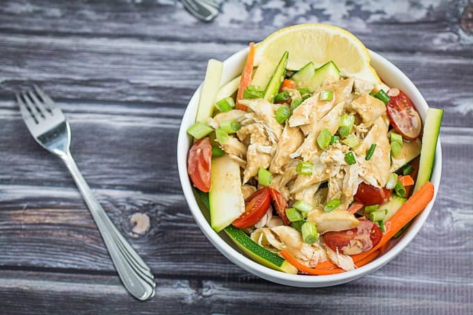 Grilled Chicken Salad with Thai Peanut Dressing Recipe