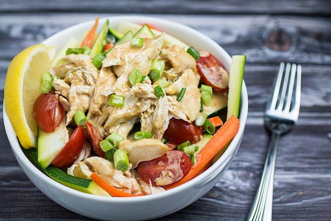 Grilled Chicken Salad with Thai Peanut Dressing Recipe