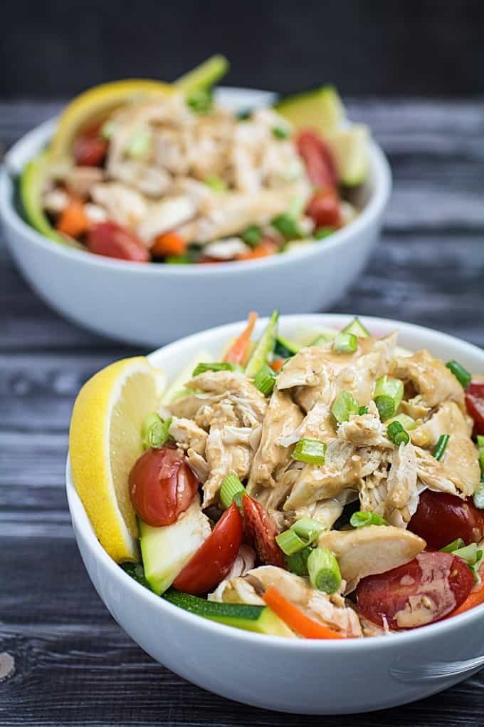 Grilled Chicken Salad with Thai Peanut Dressing Recipe