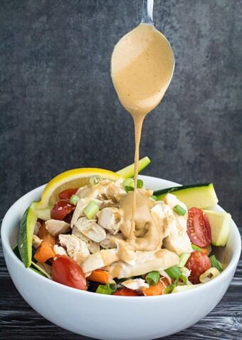 Grilled Chicken Salad & Thai Peanut Dressing Recipe