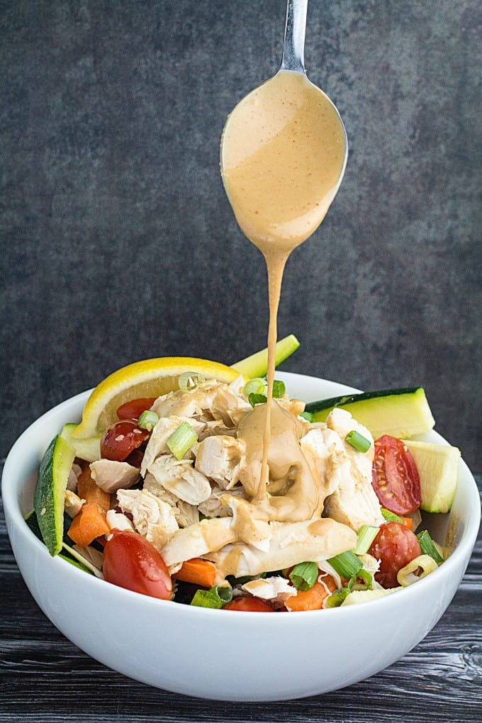 Grilled Chicken Salad with Thai Peanut Dressing Recipe