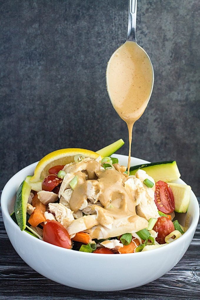 Grilled Chicken Salad with Thai Peanut Dressing Recipe