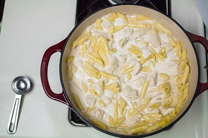 One Pot Easy Chicken Alfredo Recipe