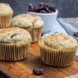 gluten free muffins with dried cherries