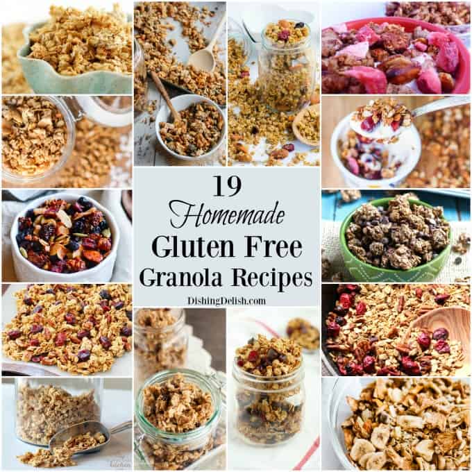 19 Homemade Gluten Free Granola Recipes • Dishing Delish
