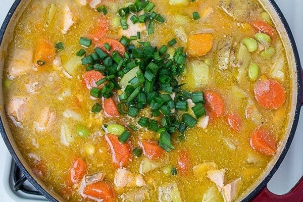 Miso Salmon & Vegetable Stew