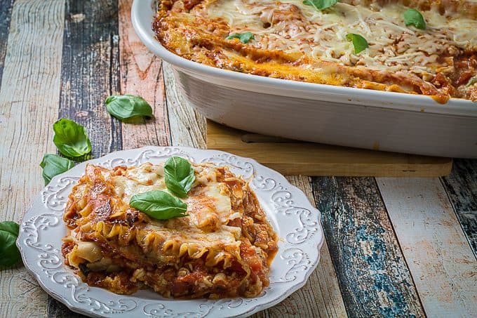 gluten free vegetable lasagna