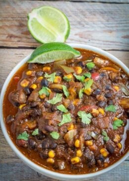 slow cooker black bean chili