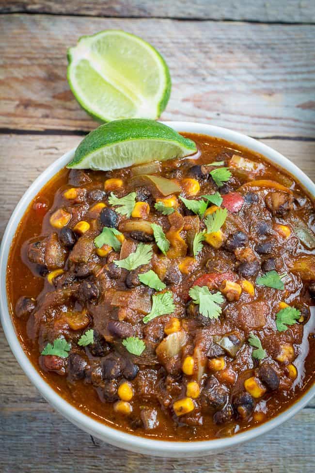 Slow Cooker Black Bean Chili