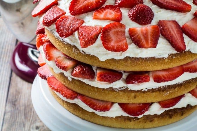 Gluten Free Strawberry Cake