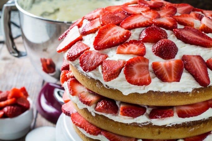 Gluten Free Strawberry Cake