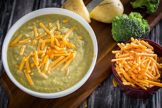 easy broccoli cheddar soup