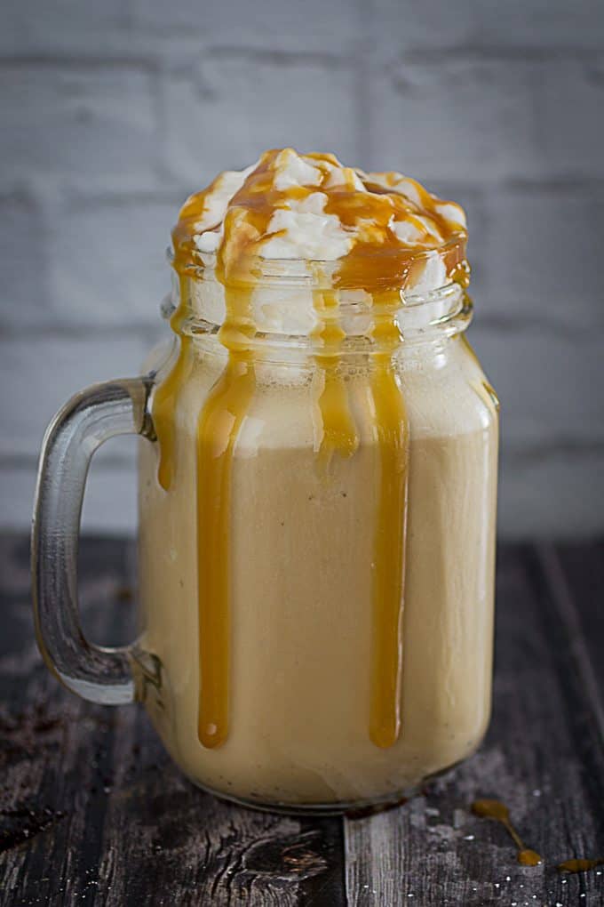 Salted Caramel Frappuccino Milkshake