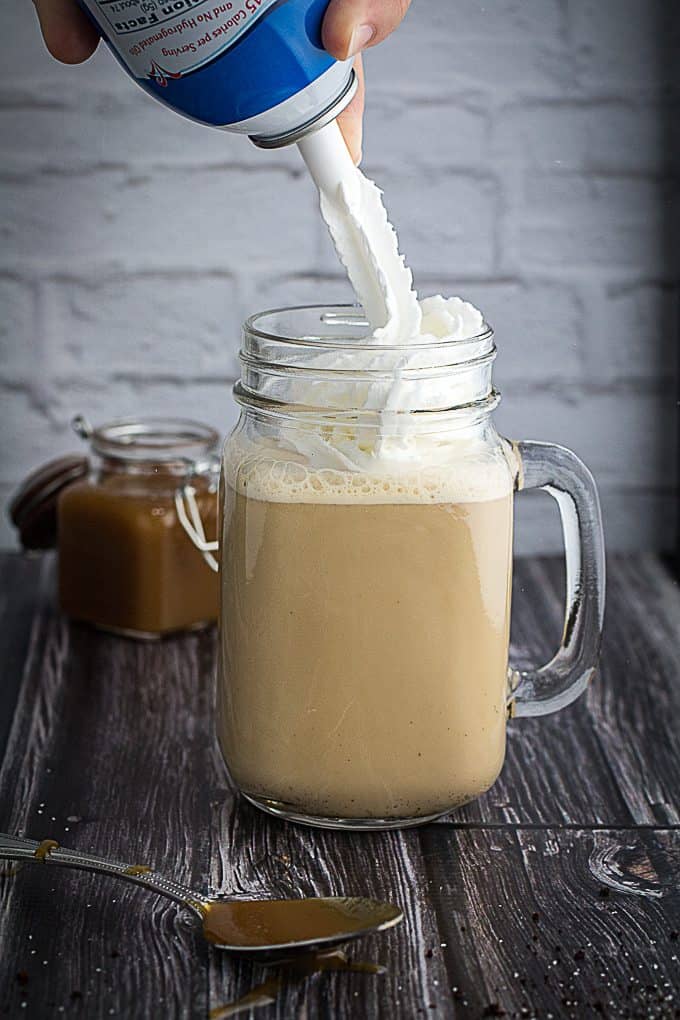 Salted Caramel Frappuccino Milkshake