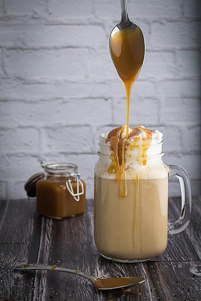 Salted Caramel Frappuccino Milkshake