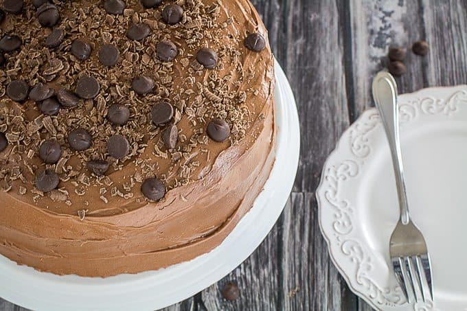 gluten free double chocolate cake