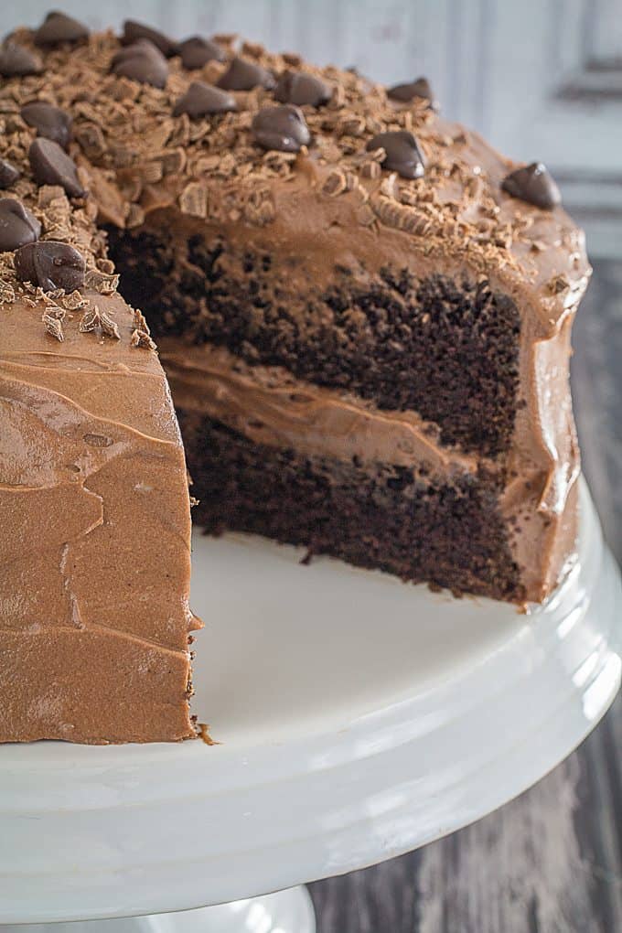 Gluten Free Double Chocolate Cake & Chocolate Frosting ...