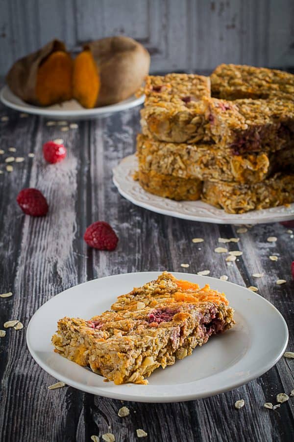 Gluten Free Sweet Potato Breakfast Bars • Dishing Delish