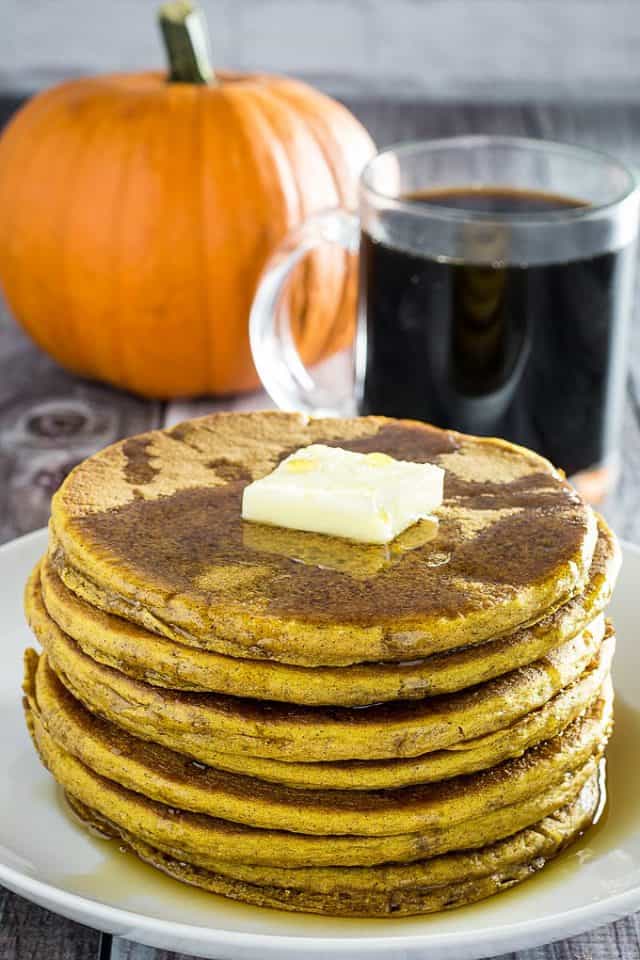 The Best Gluten Free Pumpkin Pancakes • Dishing Delish