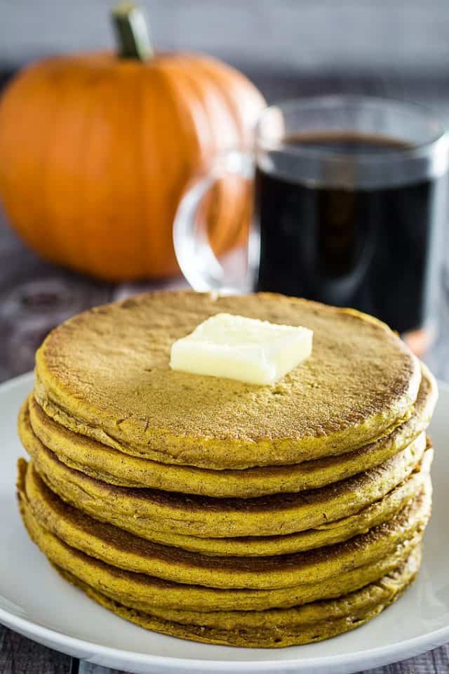The Best Gluten Free Pumpkin Pancakes • Dishing Delish