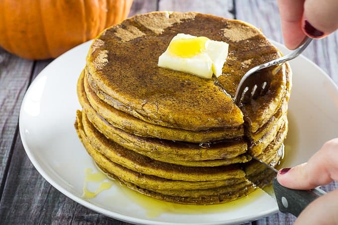 gluten free pumpkin pancakes