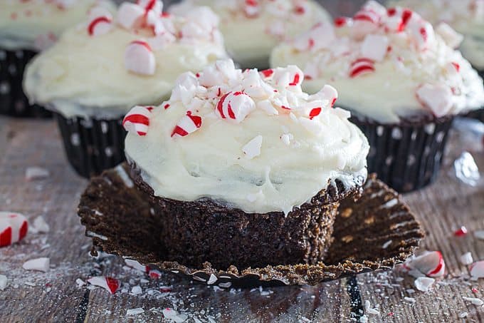 peppermint mocha cupcakes