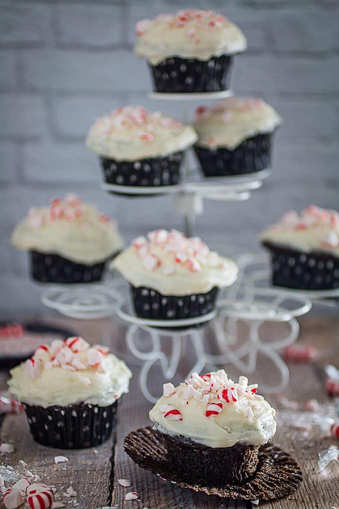 peppermint mocha cupcakes