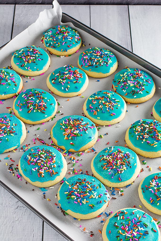 Gluten Free Sugar Cookies & Icing • Dishing Delish