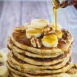 Banana oatmeal pancakes