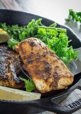 Blackened Mahi Mahi & cajun spice rub