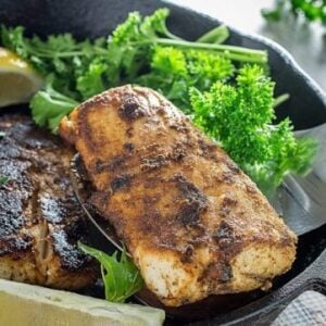 Blackened Mahi Mahi & cajun spice rub