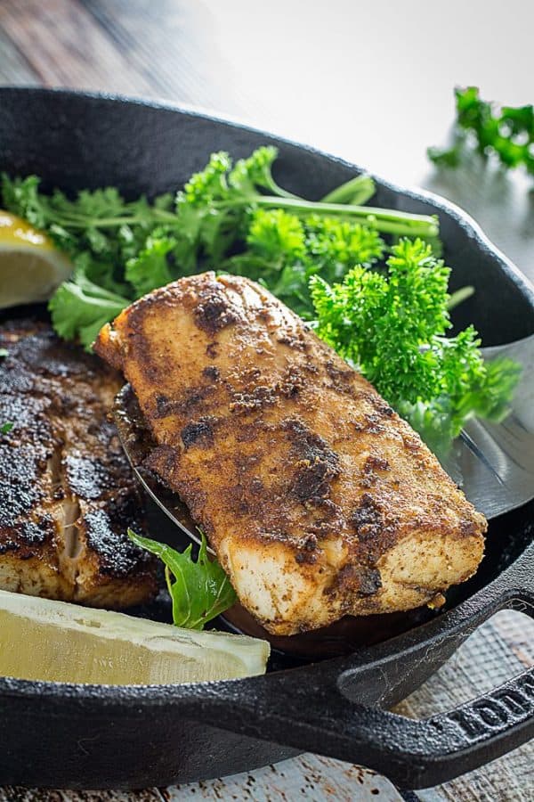 Blackened Mahi Mahi & Homemade Cajun Spice Rub • Dishing Delish