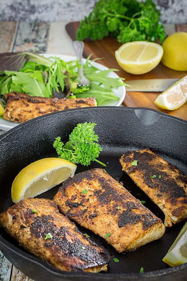 Blackened Mahi Mahi & Homemade Cajun Spice Rub • Dishing Delish