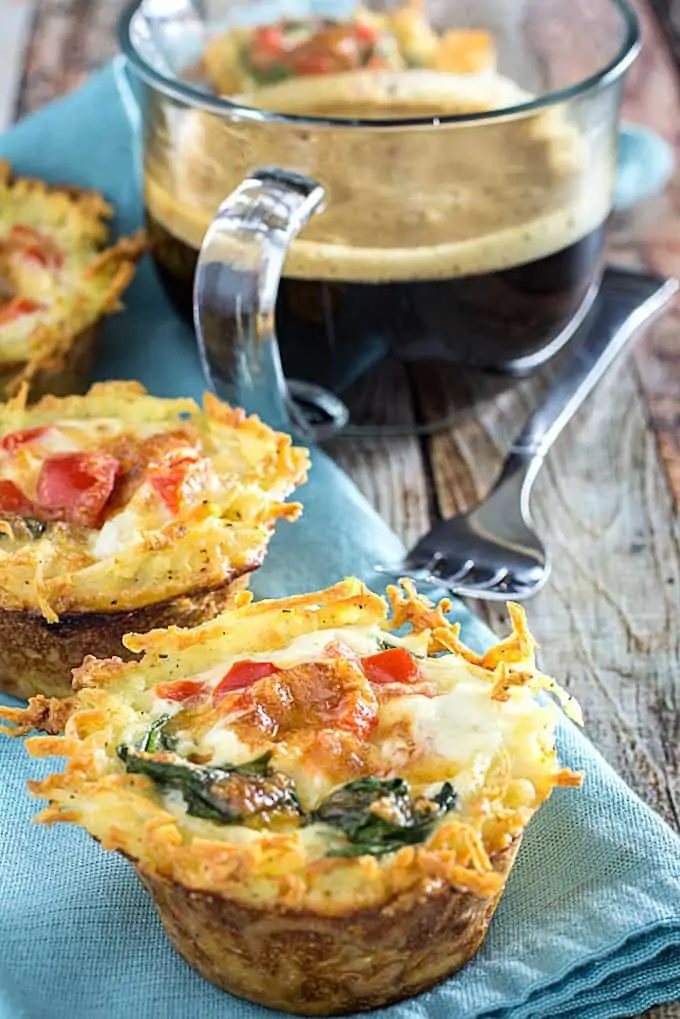 Cheesy Veggie Egg White Muffins